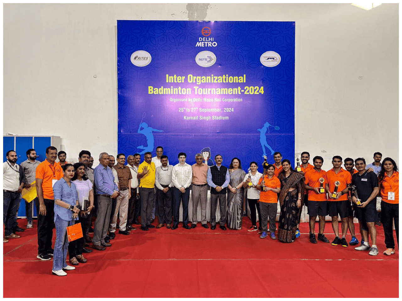NHSRCL એ DMRC દ્વારા આયોજિત આંતર-સંસ્થાકીય બેડમિન્ટન ટૂર્નામેન્ટ 2024માં ભાગ લીધો, જેમાં RITES, DMRC, NHSRCL અને NCRTCની ટીમો સામેલ હતી